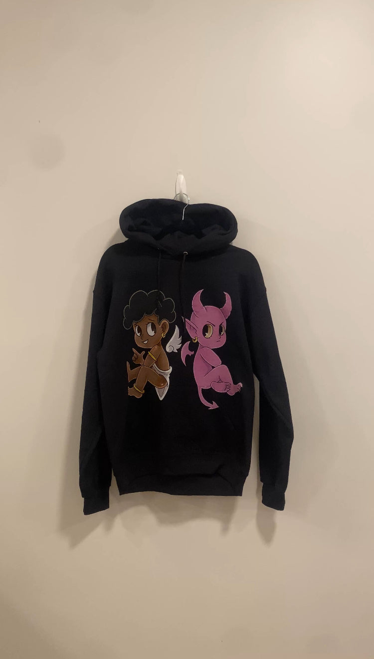 BEST FRIENDS IN WAR HOODIE 3.0 ( BLACK )