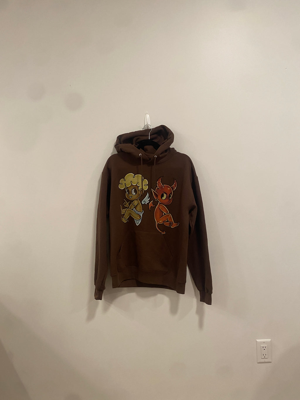 BEST FRIENDS IN WAR HOODIE 1.0 ( BROWN )