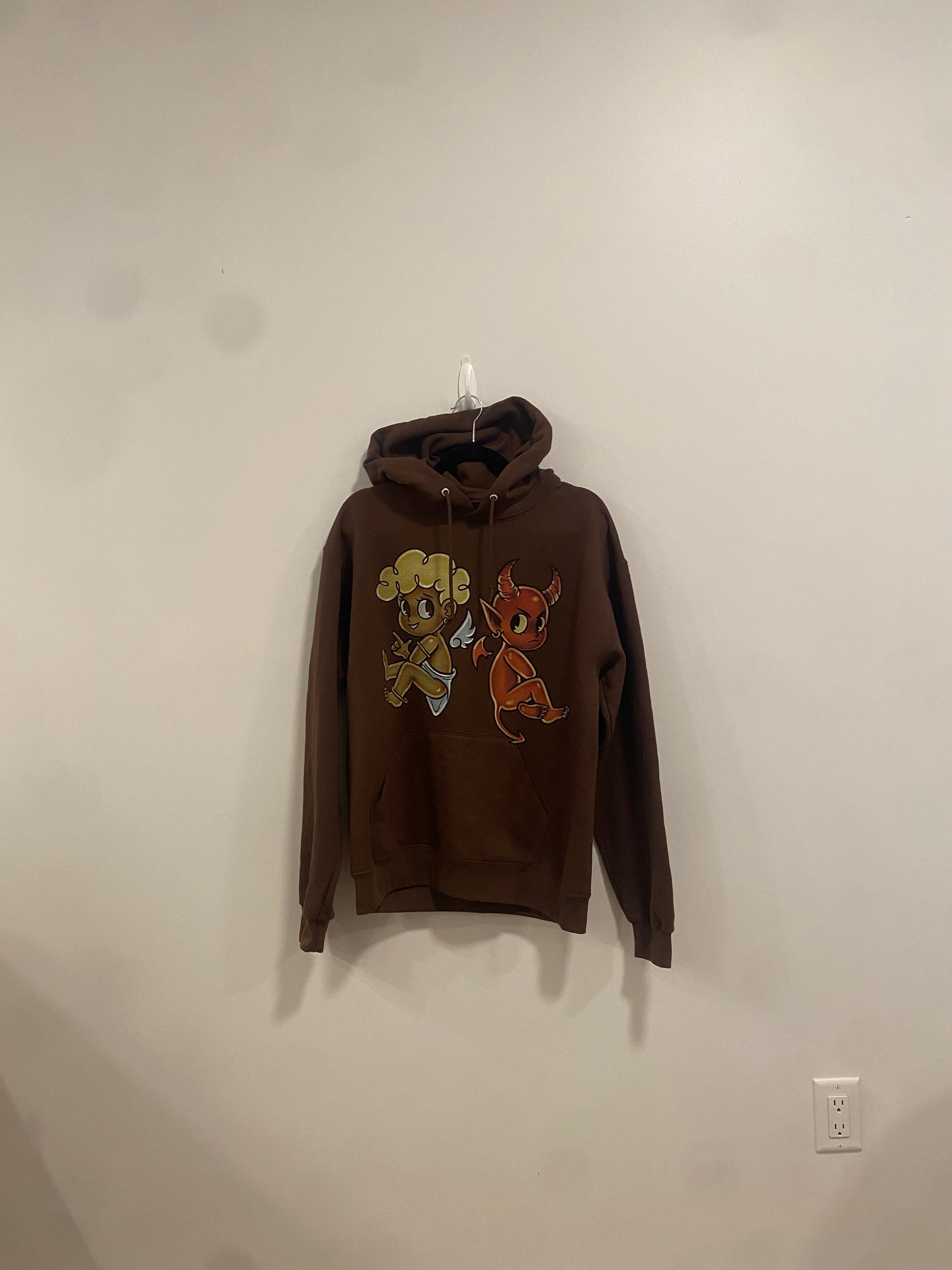 BEST FRIENDS IN WAR HOODIE 1.0 ( BROWN )