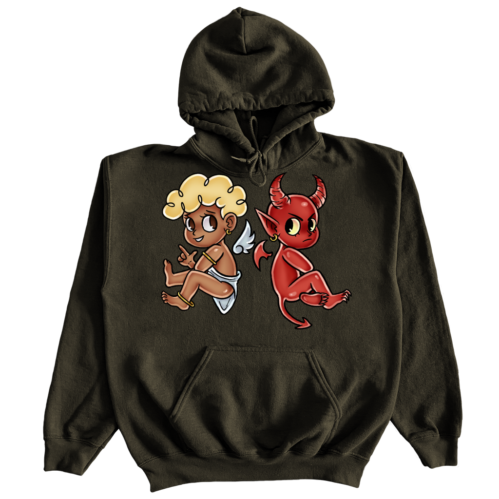 BEST FRIENDS IN WAR HOODIE 1.0 ( BROWN )
