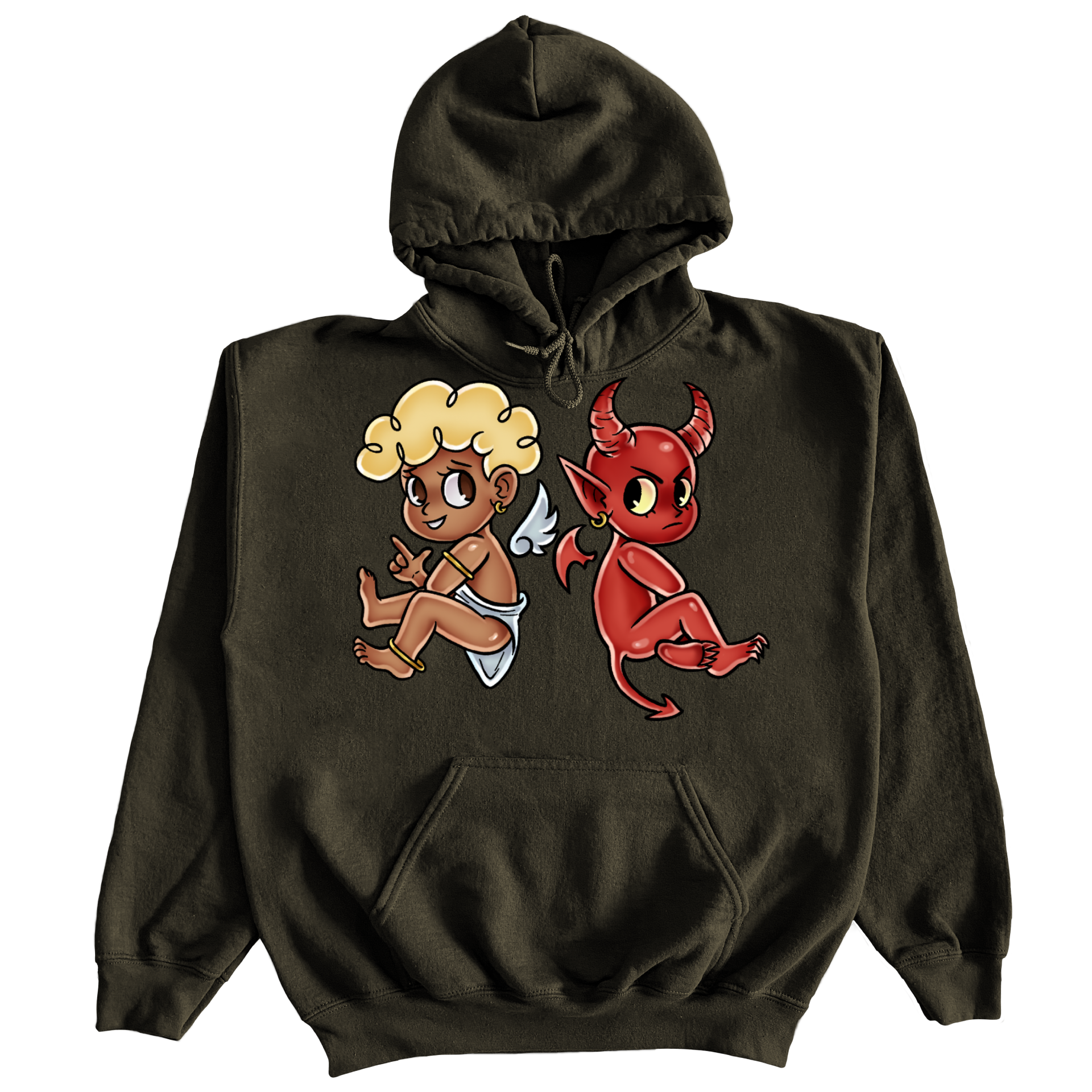 BEST FRIENDS IN WAR HOODIE 1.0 ( BROWN )